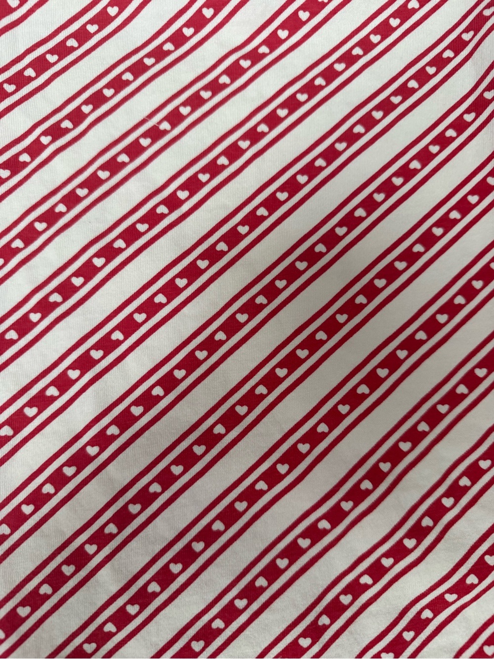 Hanna Anderson 3T holiday heart striped dress with neck snap closure and pockets - Picture 5 of 6